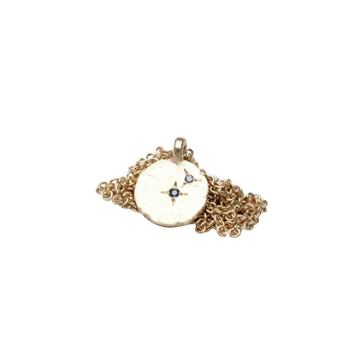 Lunar Pendant - Gold - Sapphire