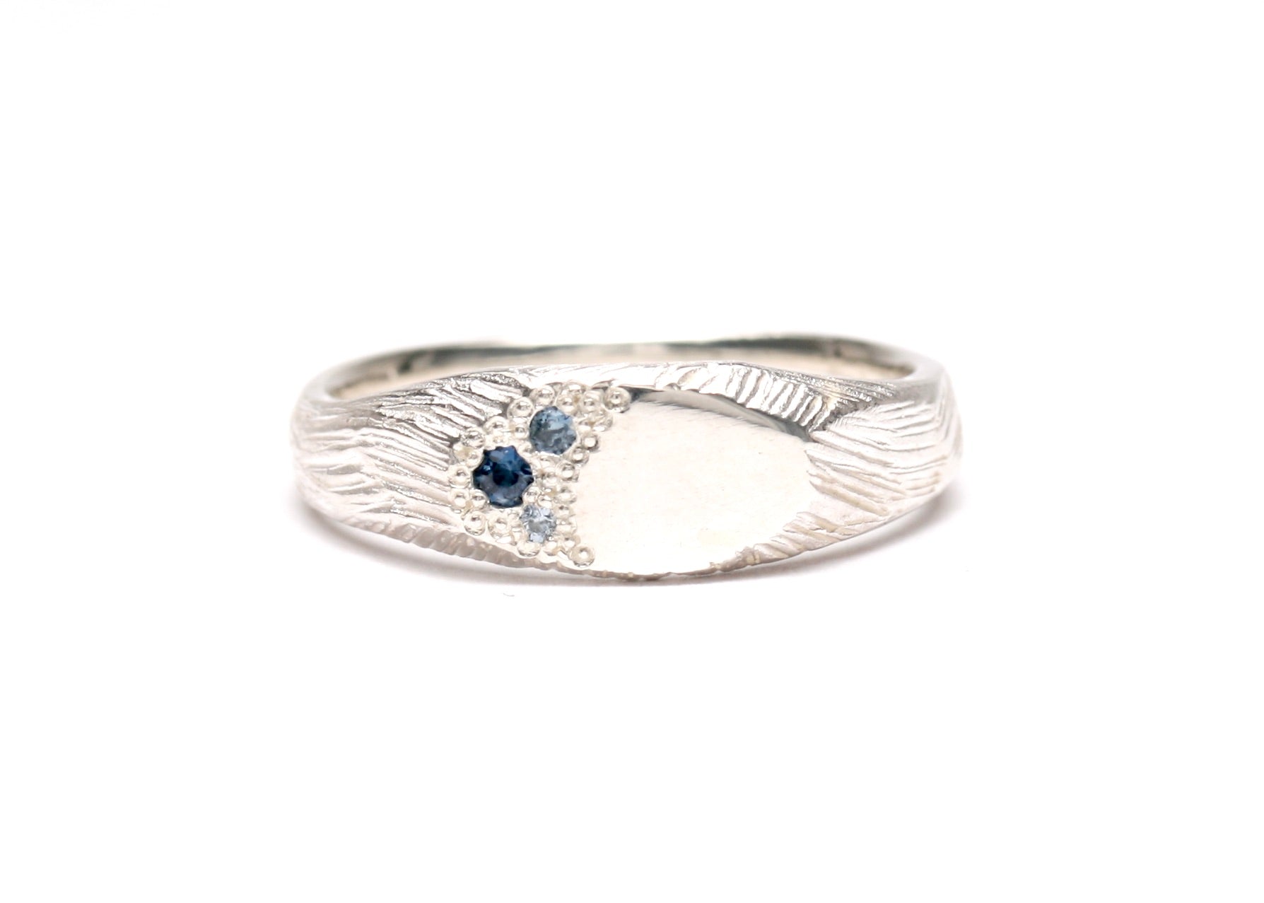 Bushland Signet - Silver - Blue