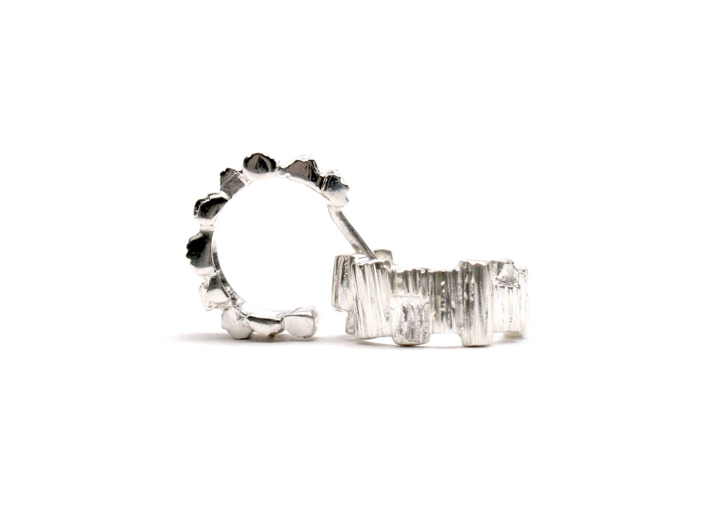 Henge Hoops - Silver