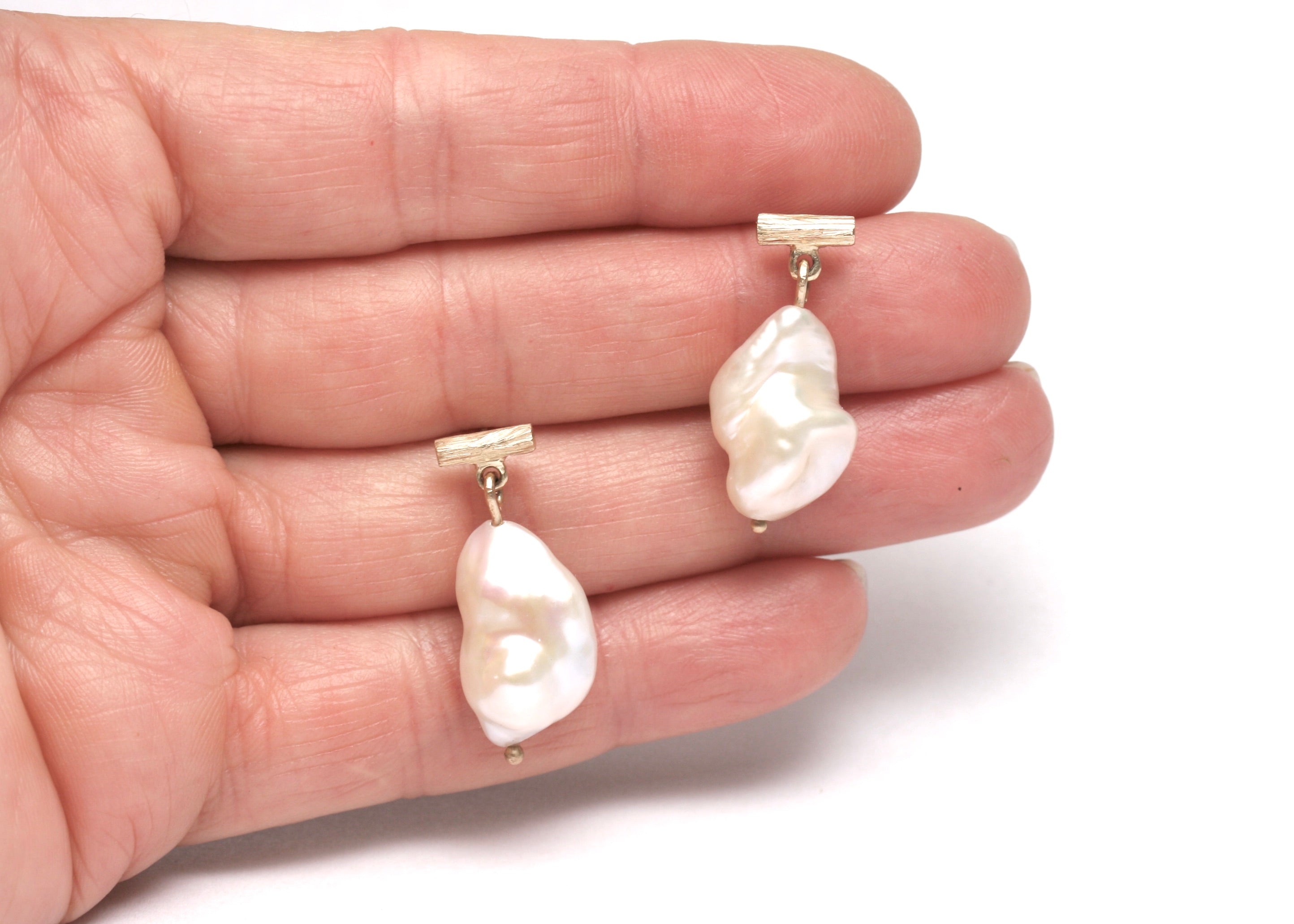 Lithic Fob with Big Pearl