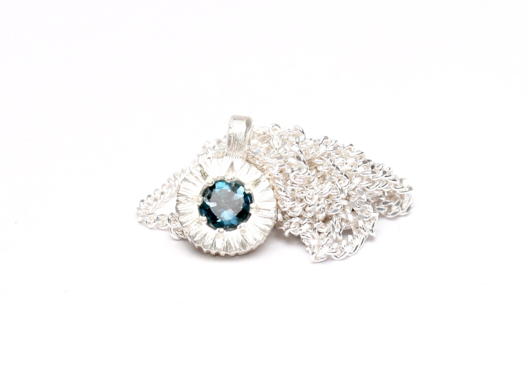 Stone Love Pendant - Silver