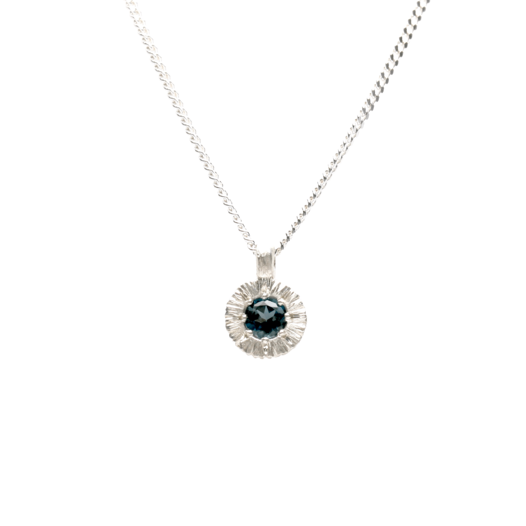 Stone Love Pendant - Silver