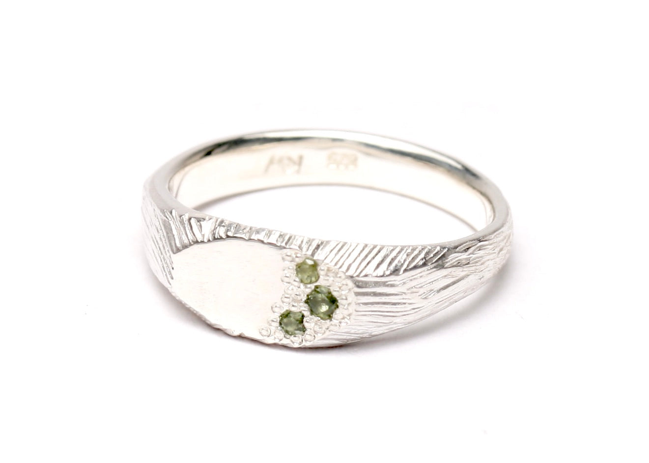 Bushland Signet - Silver - Green