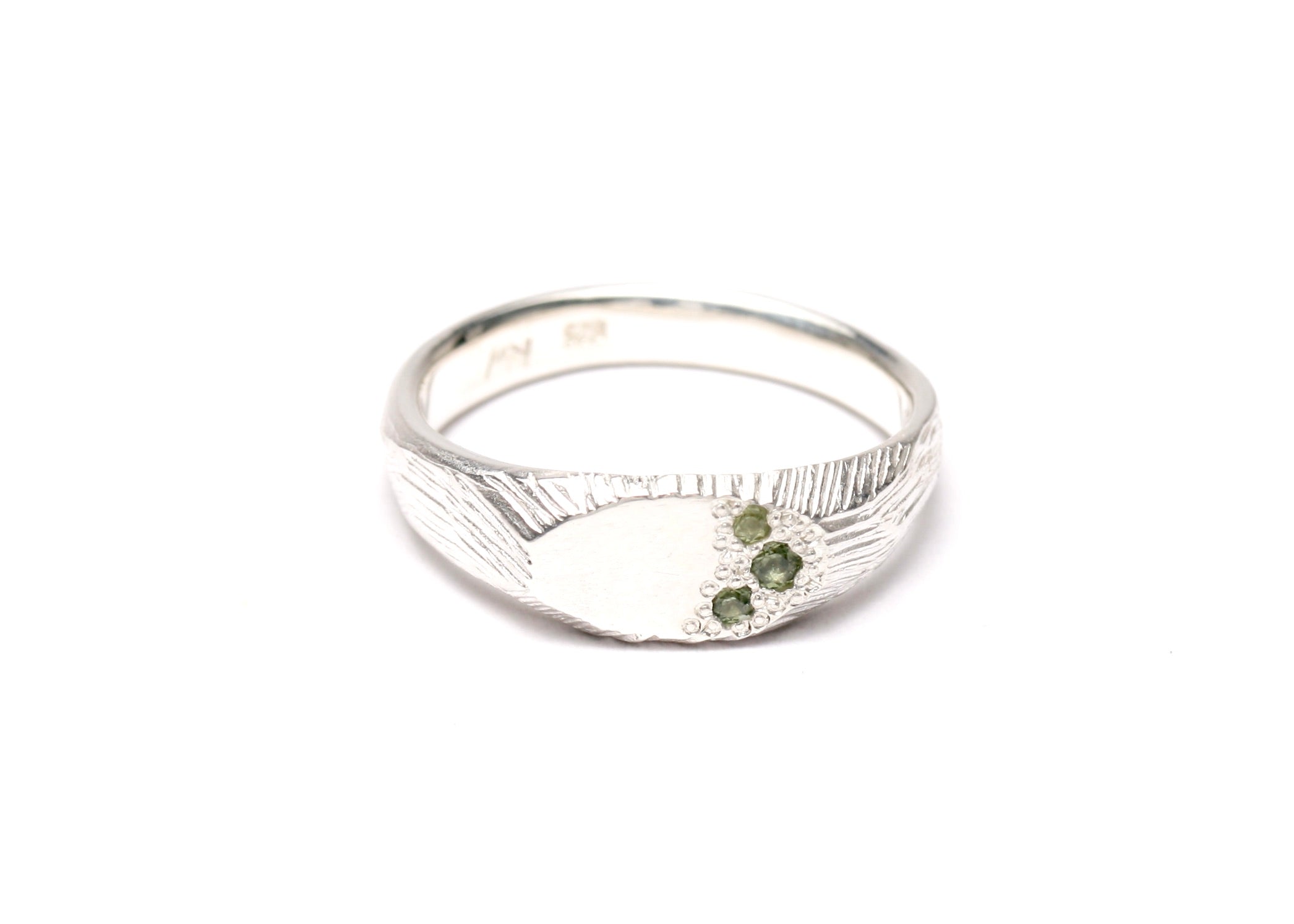 Bushland Signet - Silver - Green